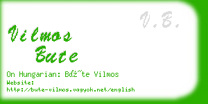 vilmos bute business card